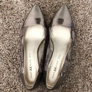 Anne Klein Flex Snake Print Kitten Heels